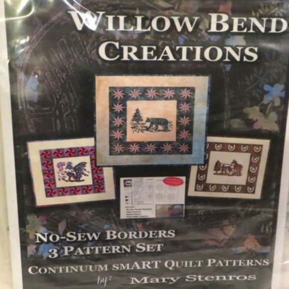 Willow Bend No Sew Quilt Set 3 Patterns Fusible Seams - Picture 3 of 5